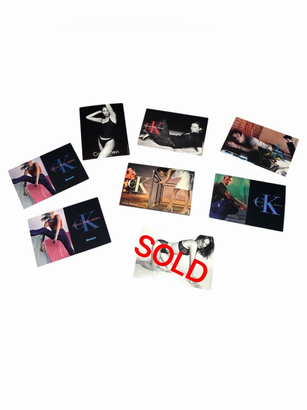 Vintage Calvin Klein Advertising Postcards- Price is for 1 Postcard Only